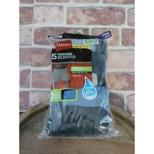 Hanes‎ Men's 5-Pack Comfort Soft/Flex Waistband Solid Knit Boxers XL (2014)